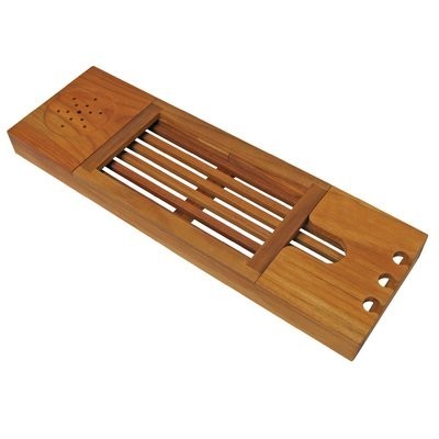 Ginsey Spa Sensation Teak Bath Caddy