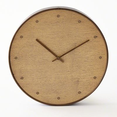 Global Views Wall Clock - Bleached Walnut