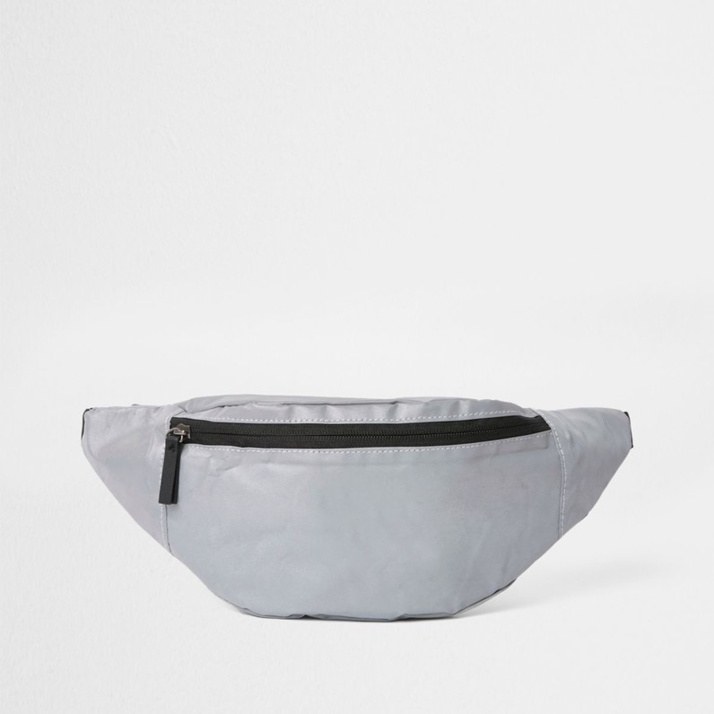 Grijze reflecterende crossbody