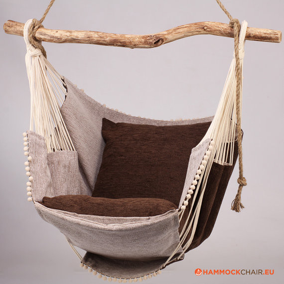 Hammock chair (brown/beige)
