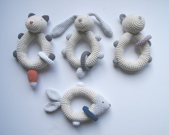 Handmade crochet rattle| Baby rattle