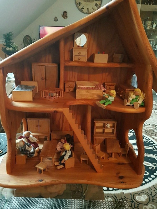 Handwerk Projekt Set Holz Puppenhaus LED