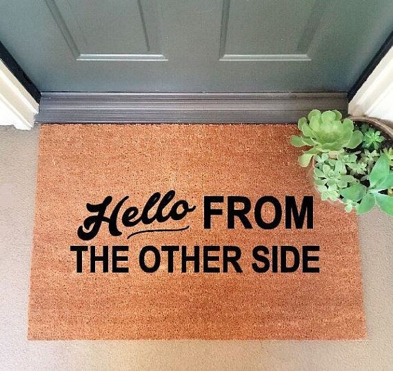 Hello from the Other Side Doormat