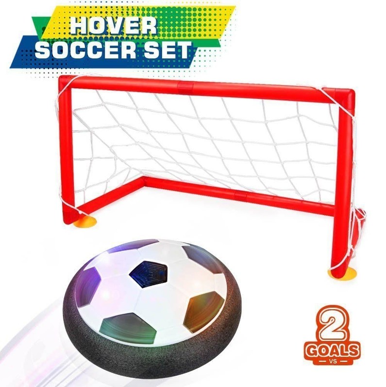 Hovering Soccer Ball With Goal Set