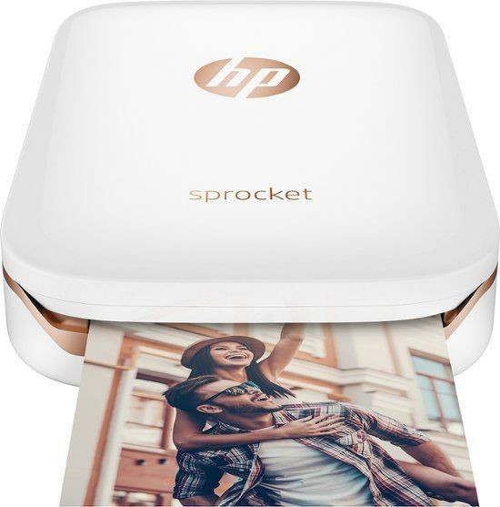 HP - Sprocket Photo Printer - White