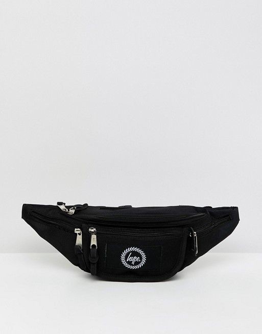 Hype Black Fanny Pack With Front Pocket
