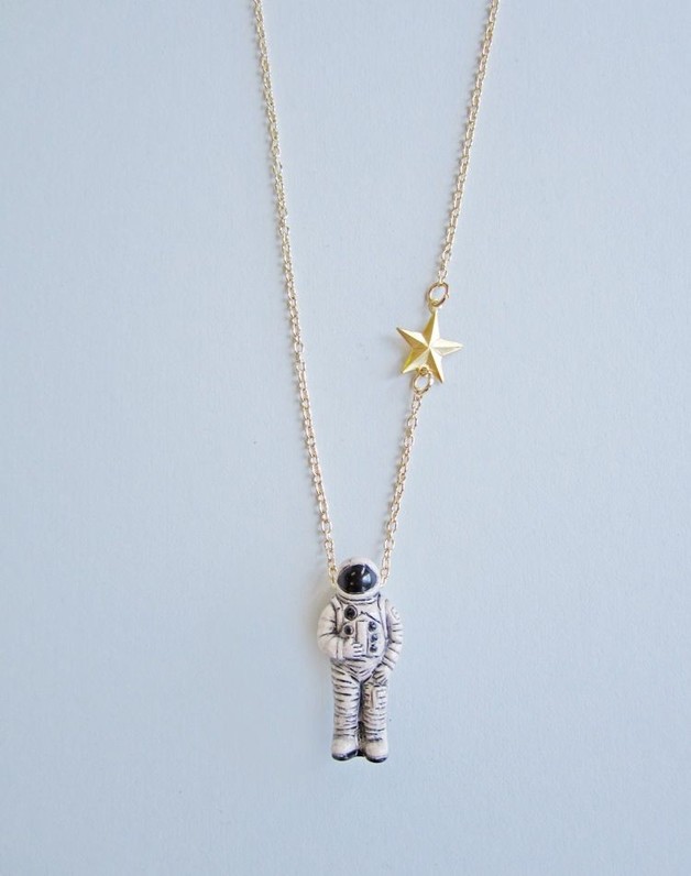 I Just Need Some Space, Man Astronaut Necklace