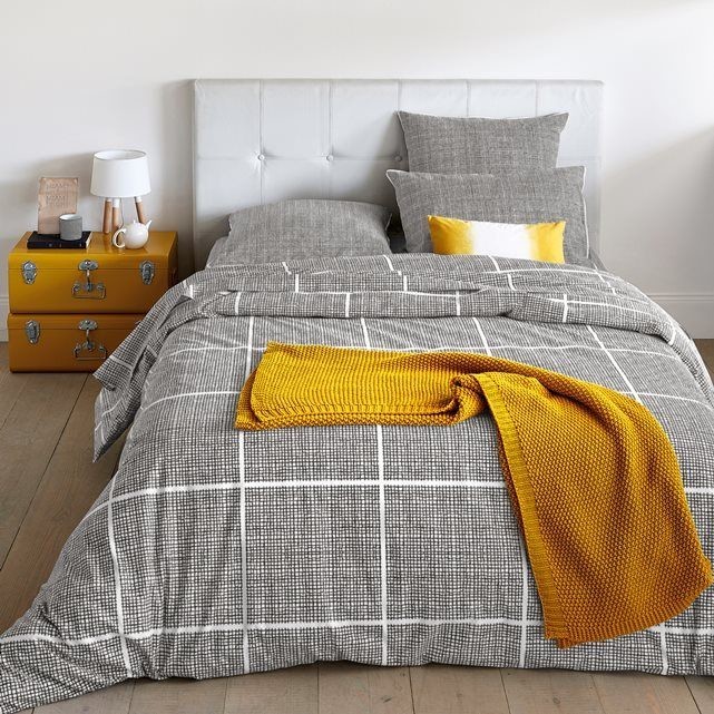 JINTIES Check Print Cotton Duvet Cover