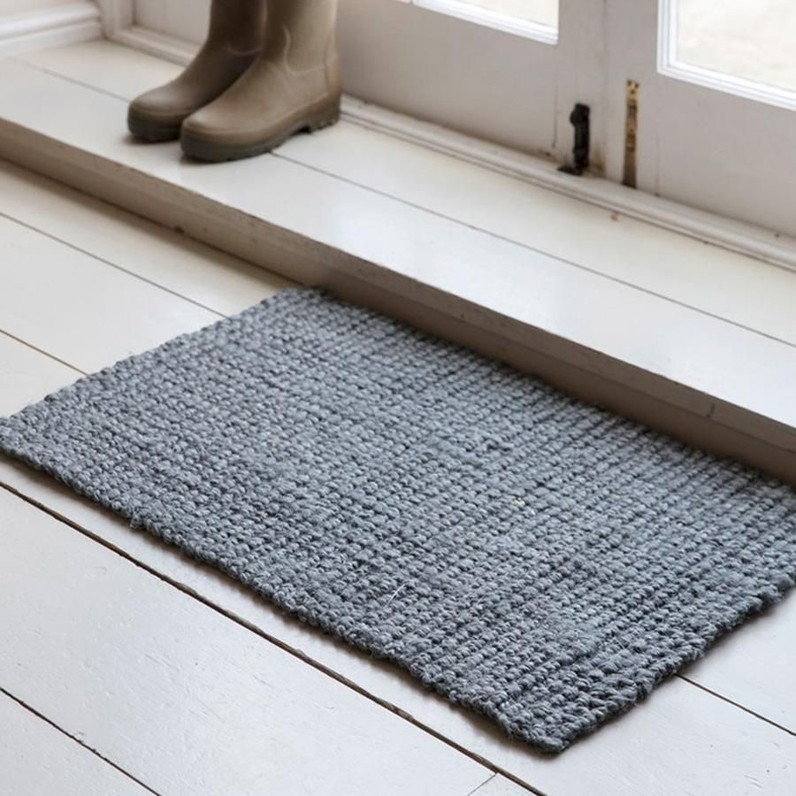Jute Interior Doormat in Charcoal
