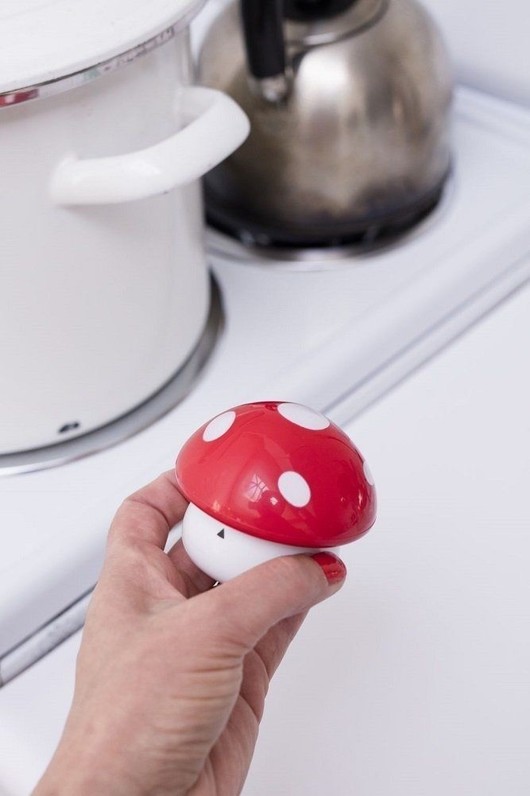 Kitchen Cooking Timer Red & White Mushroom Gift