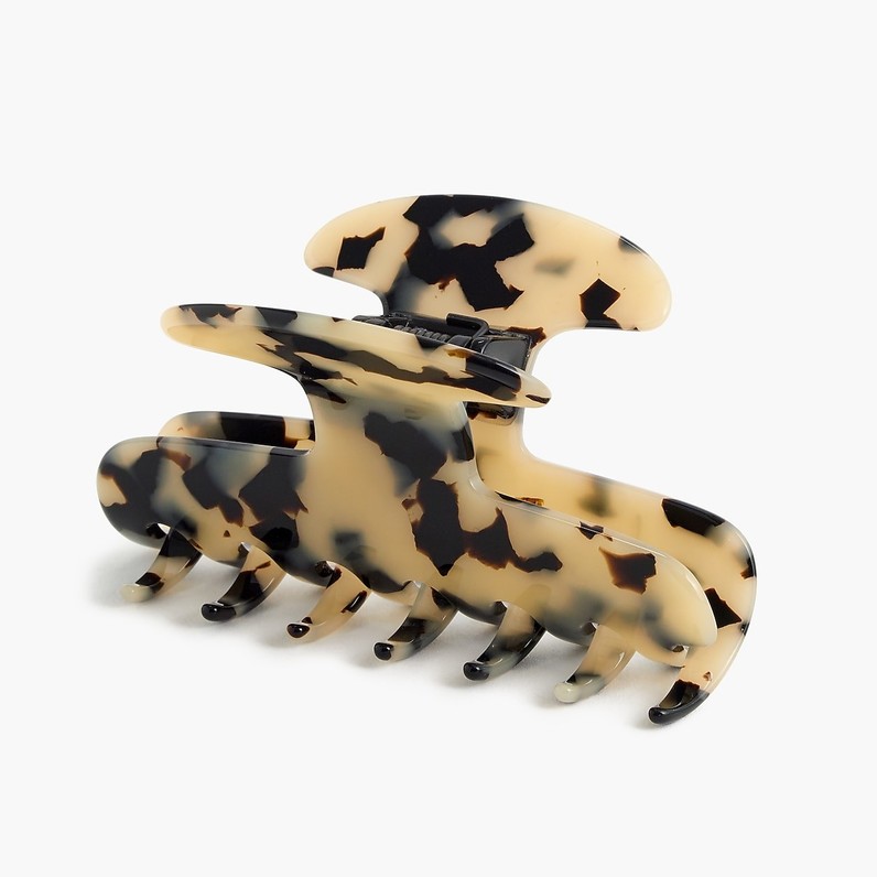 Large hair clip in Italian tortoise