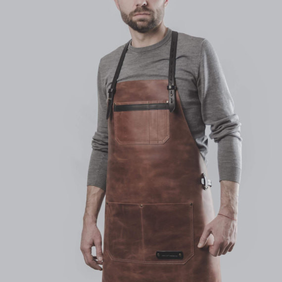 Leather apron by Kruk Garage Work