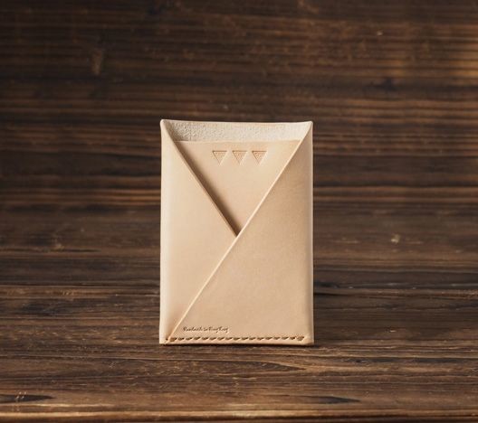 Leather Card Wallet - Handmade Card Holder