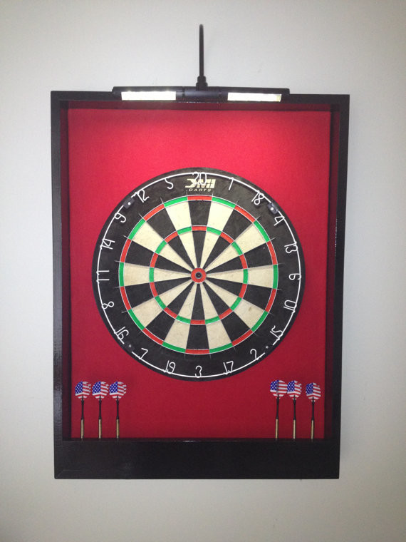 LED Lighted Custom Dart Board Backboard