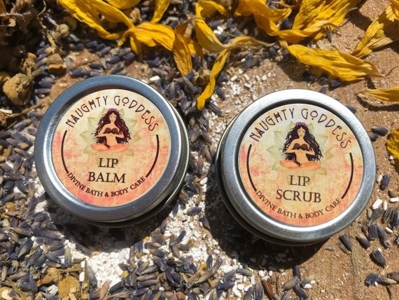 Lip Scrub and Lip Balm Gift Set VEGAN