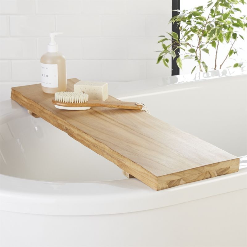 Live Edge Wood Bath Caddy