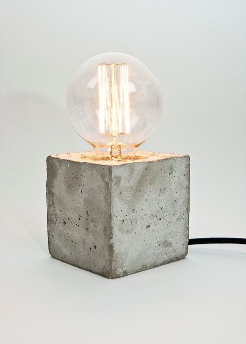 LJ Lamps alpha – concrete table lamp