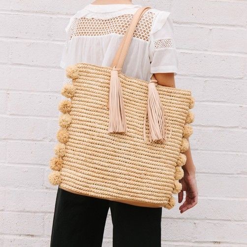 Loeffler Randall Cruise Tote in Natural raffia