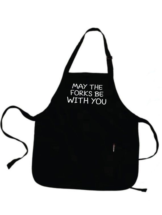 "MAY The FORKS Be With YOU Grilling" Apron