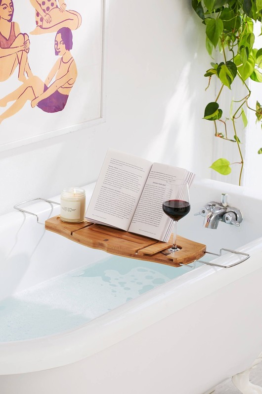 Me Time Bamboo Bath Tray Caddy