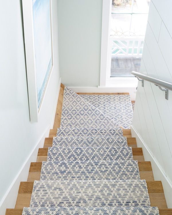 Melange Diamond Blue Woven Cotton Rug