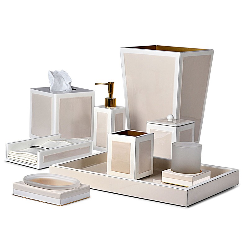 Mike and Ally Core Bath Accessories - Ecru