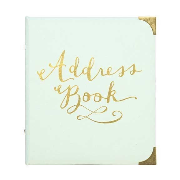 Mint and Gold Address Book