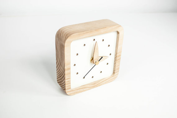 Modern Clock, Modern Clock Gift, Desk Clock, Desk Gift Wood, Desk Clocks Gift, Rustic clock, Desk Gift For Her, Desk Gift Wooden, Desk Decor