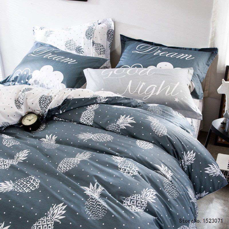 Modern Pineapple Duvet Cover Bedding