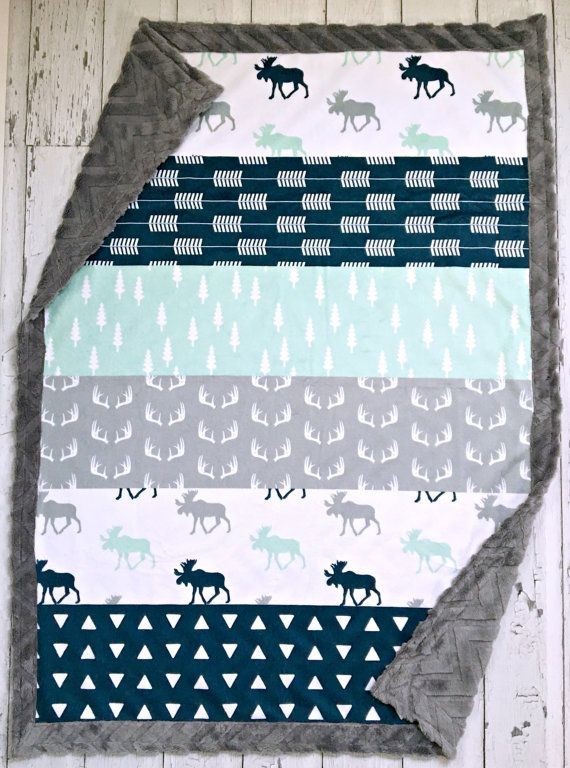 Moose Baby Blanket