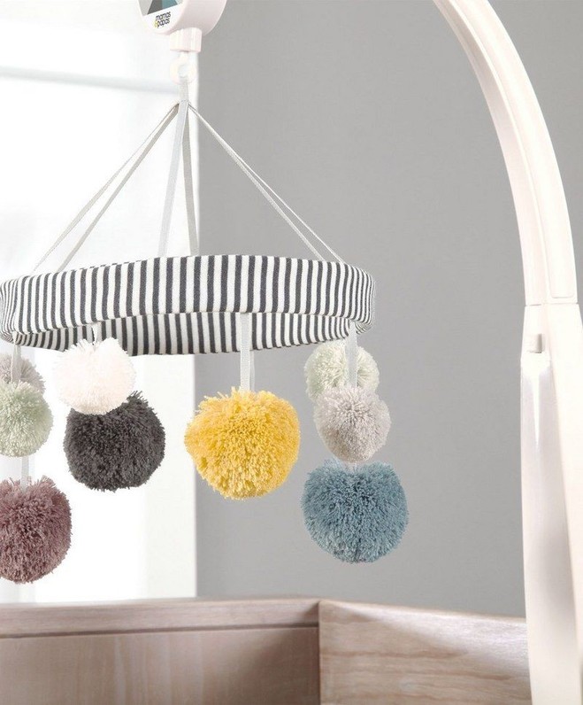 Musical Cot Mobile Pom Pom