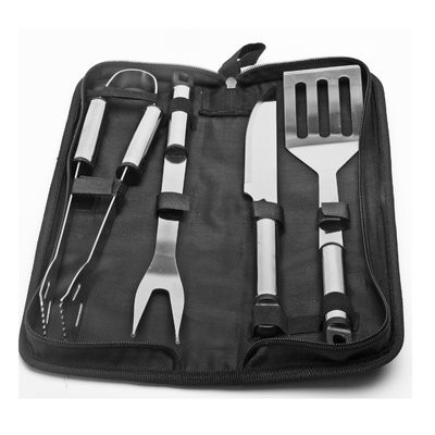 Natico 5 Piece Stainless Steel BBQ Grilling Tool Set