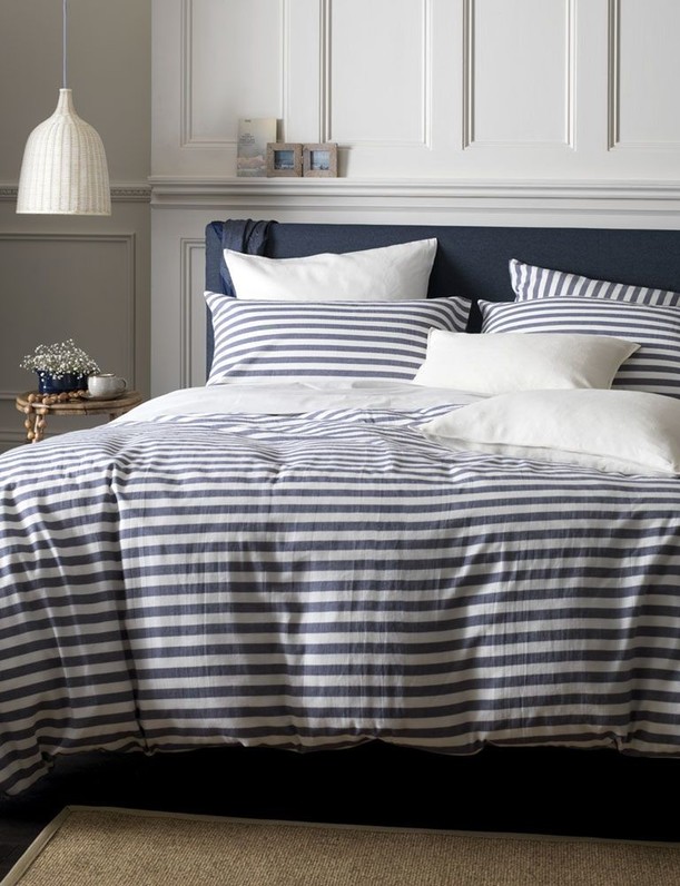 Nautical Navy Stripe Bedding