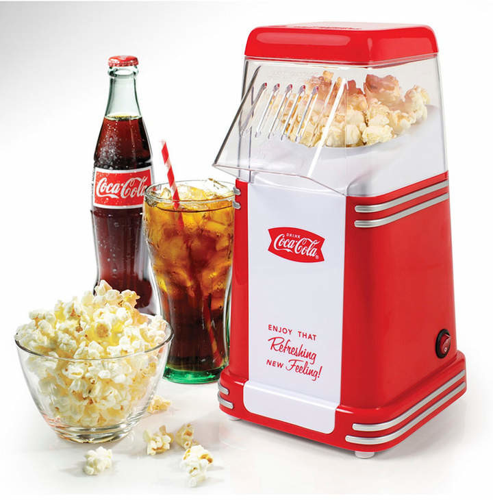 Nostalgia Coca-Cola 8-Cup Hot Air Popcorn Maker