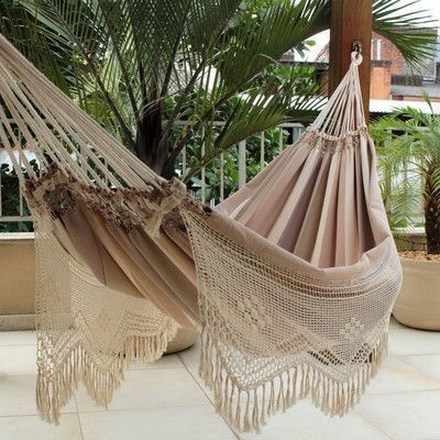 Novica Fair Trade Double Tree Hammock