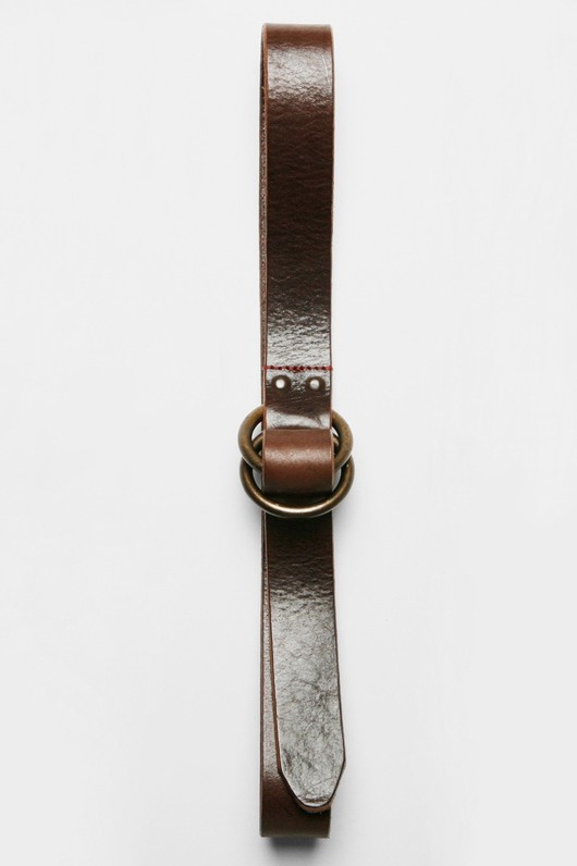 O-Ring Signature Leather Belt - Brown