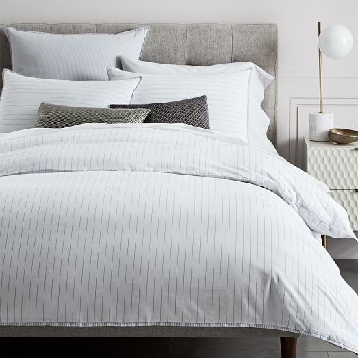 Organic Washed Cotton Stripe Duvet Cover