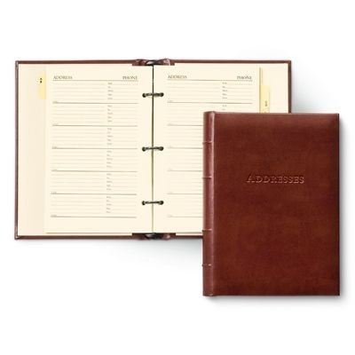 Personalized Leather Address Book