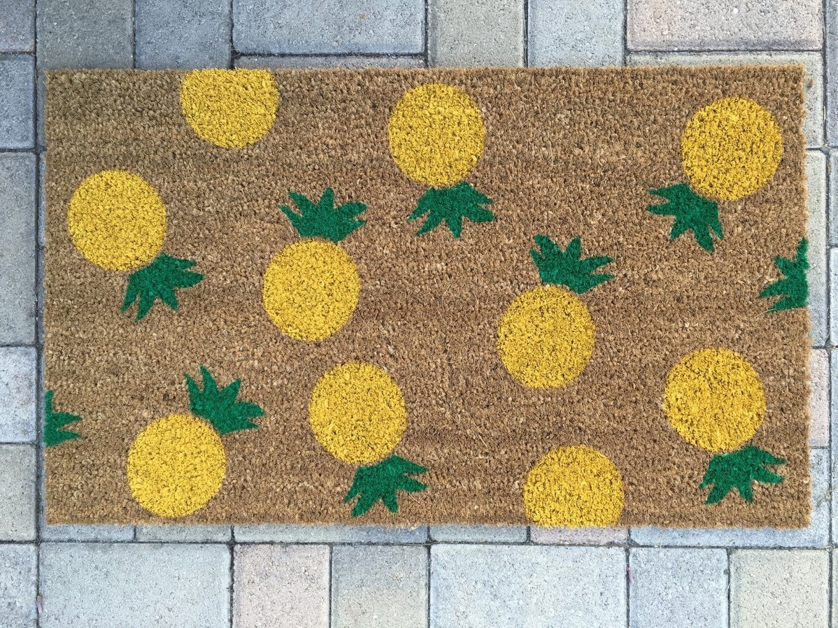 Pineapple Pattern Coir Doormat