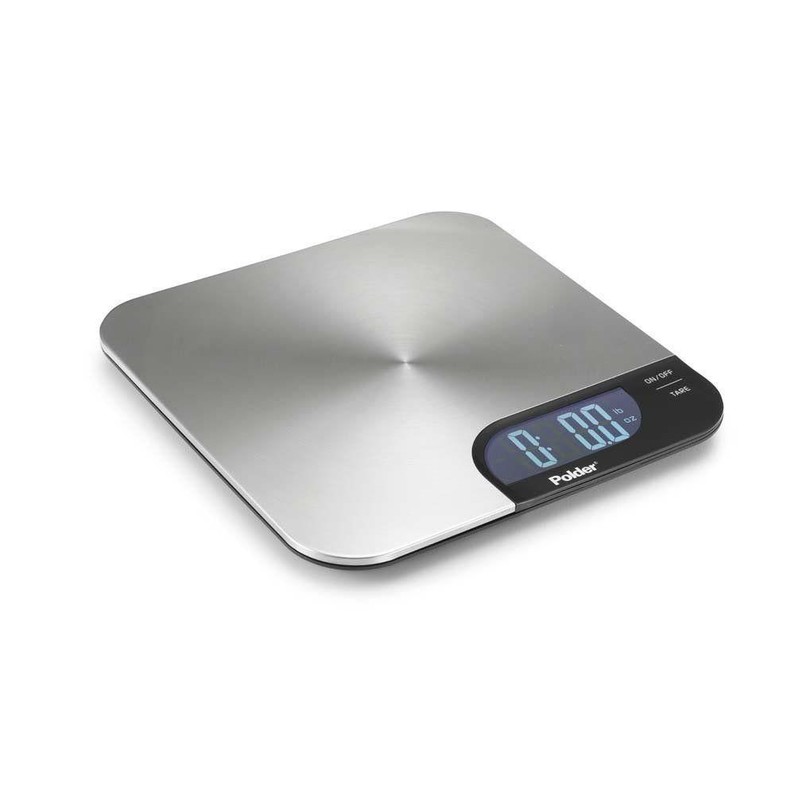 Polder Stainless Steel Ultra Slim Digital Kitchen Scale