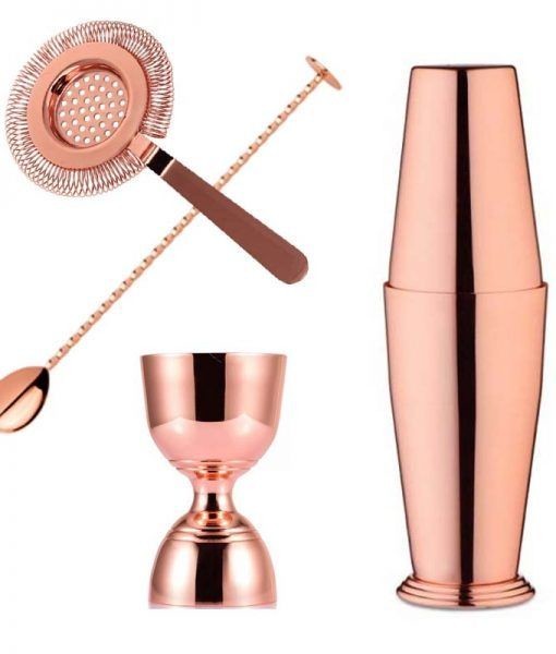 Premium Copper Cocktail Kit - 4 Piece