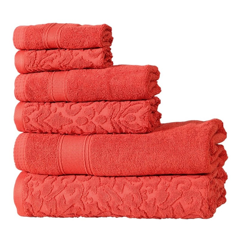 Premium Cotton 6 Pc Bath Towel Set