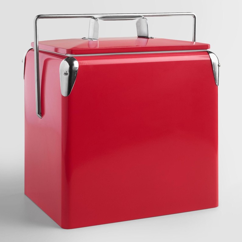 Red Retro Drink Cooler