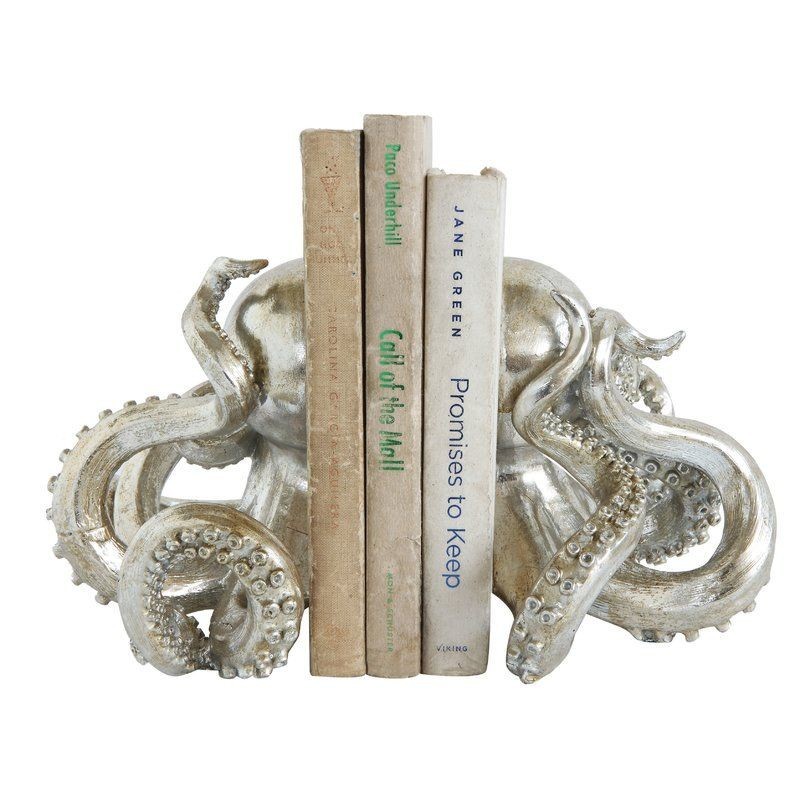 Resin Octopus Bookends
