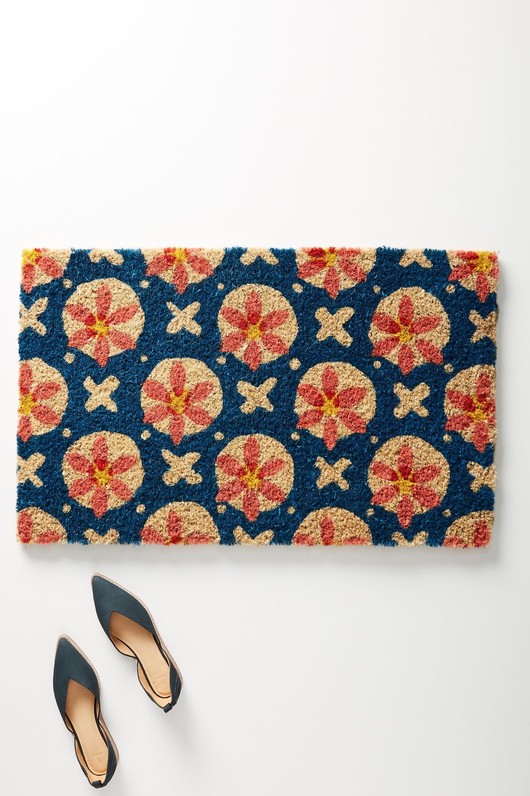 Retro Floral Doormat