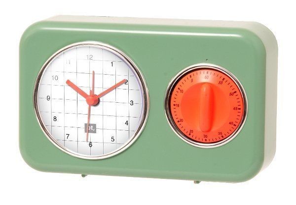 Retro NOSTALGIA CLOCK with KITCHEN TIMER