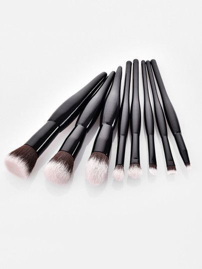 Romwe / Soft Makeup Brush Set 8Pcs