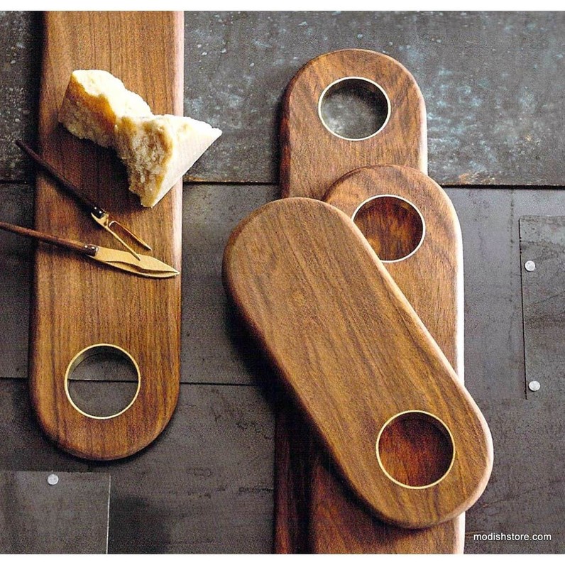 Roost Rosewood & Brass Inlay Serving Boards