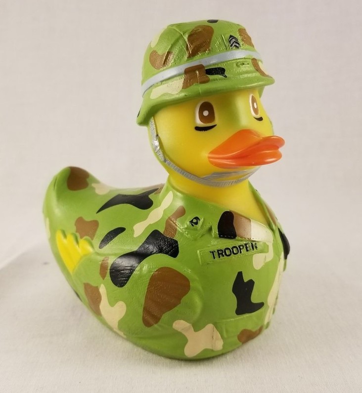 Rubba Ducks Army Soldier Trooper Rubber