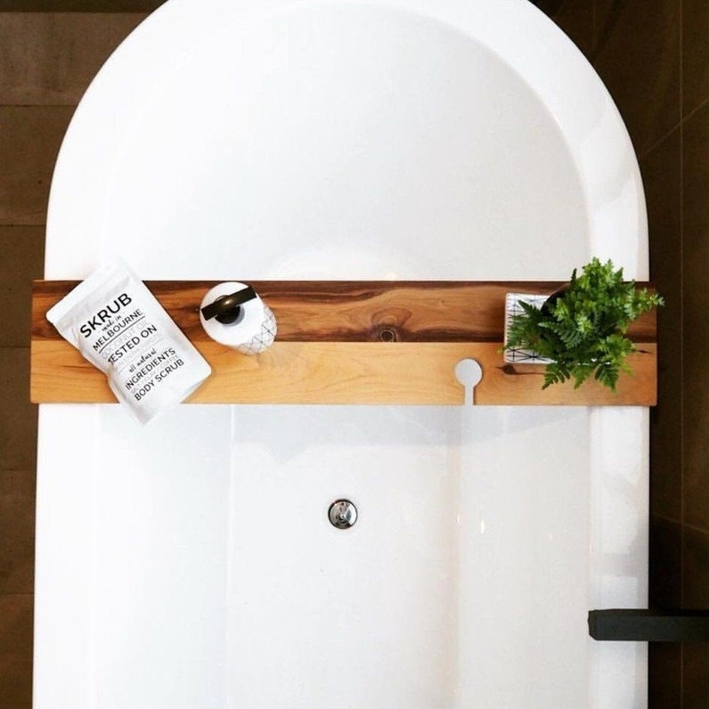 Rustic Timber Bath Caddy Handmade